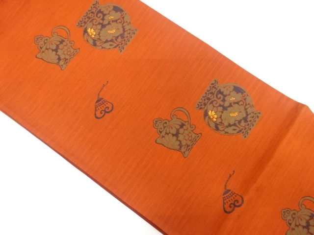 JAPANESE FUKURO OBI / WOVEN FLOWER VASE